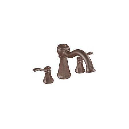 Moen Oil Rubbed Bronze Two-Handle Roman Tub Faucet T932ORB